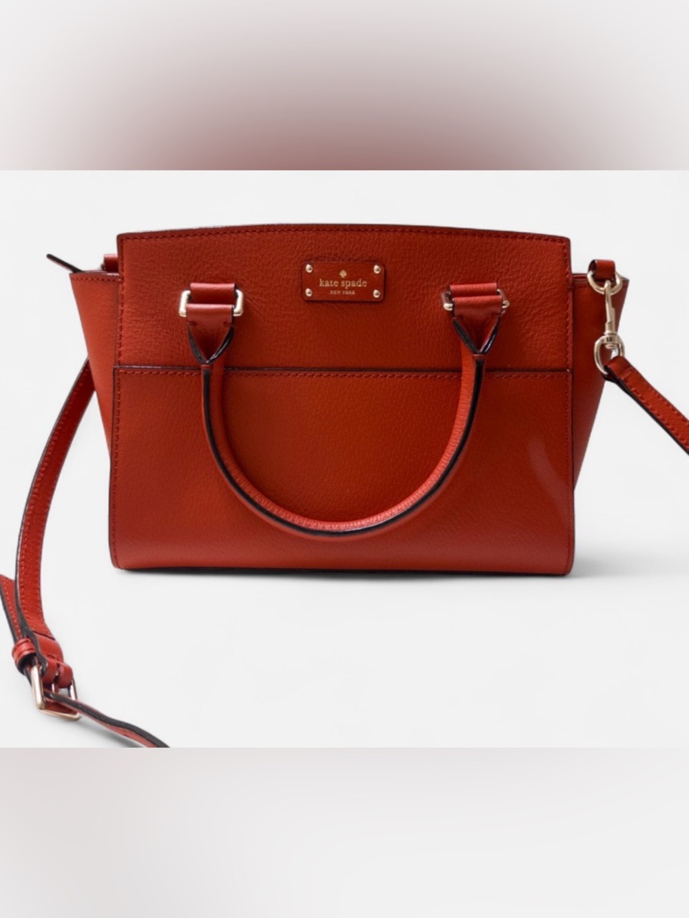 kate spade Red Pebbled Leather Satchel